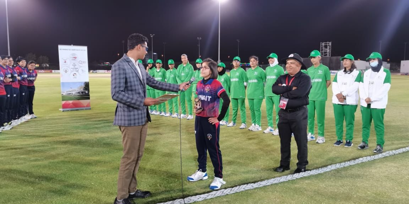 Kuwait's Maria Jasvi takes fifer and bundles out Saudi Arabia for 31 runs