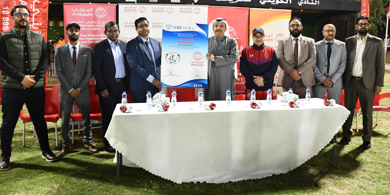 Al Muzaini Exchange signs 3 year partnership deal with Kuwait Cricket Club (KCC) as the Powered by sponsor of Kuwait Cricket